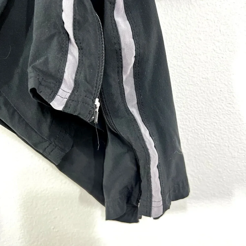 Vtg. Nike Track Pants‎ Mens XL Black Y2K Side Mesh Lined Windbreaker Ankle Zip